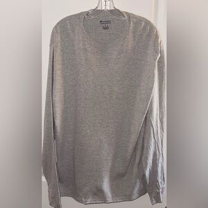 Champion Men's Heather Gray Long Sleeve Tee